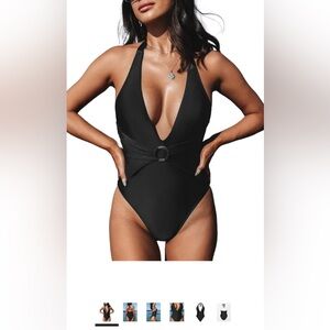 One piece swimsuit, never worn. Size Medium